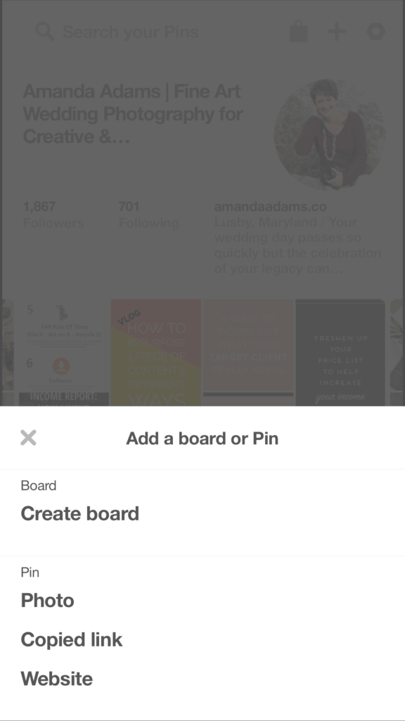 how to pin images from instagram