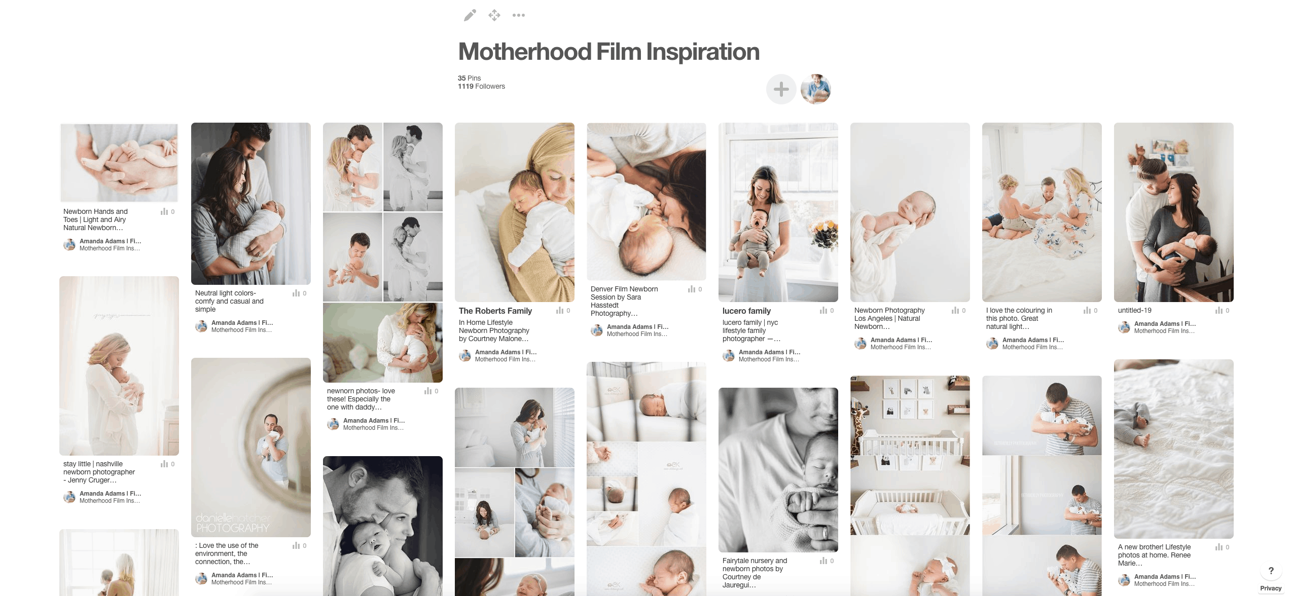 film photography motherhood inspiration board